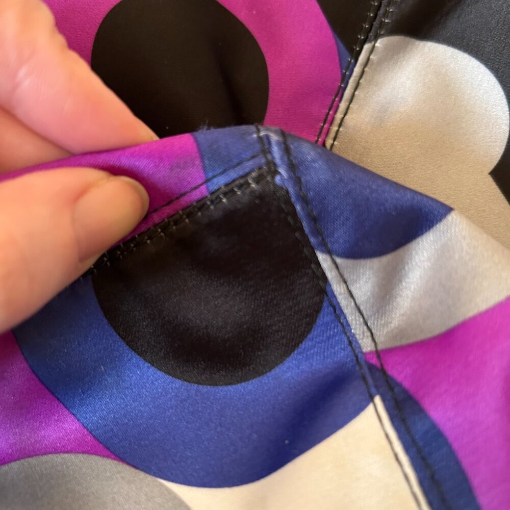 Coach Alex Op Art Purple Multicolor Signature Tote Shoulder Bag Y2K EUC - Picture 12 of 14